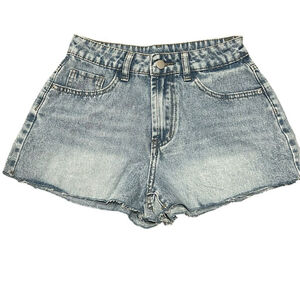 SHEIN Denim Shorts Women's Size 26 Blue Stonewash Cut-Off Shorts Casual NWT